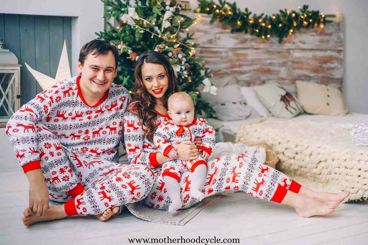 image-of-family-festive-photo-for-How-to-Enjoy-Your-First-Christmas-as-a-Postpartum-Mom-Without-Feeling-Overwhelmed.
